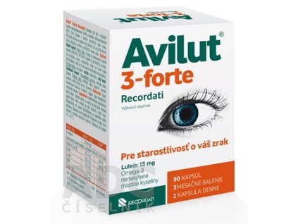 Avilut 3-Forte Recordati 90 kapsúl