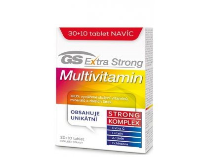 GS Extra Strong Multivitamín tbl 30+10