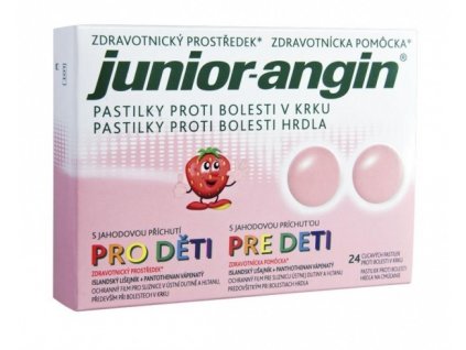 Junior-angin pre deti jahoda 24 pastiliek