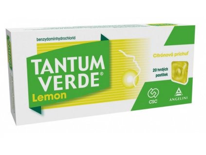 Tantum Verde citrón pastilky 20 ks