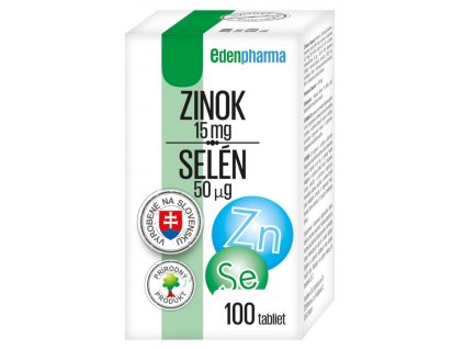 Edenpharma Zinok + Selén  100 tabliet