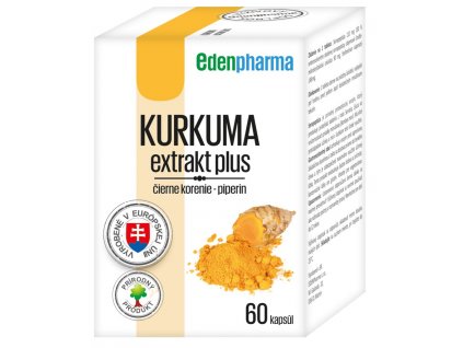 Edenpharma Kurkuma extrakt plus 60 kapsúl