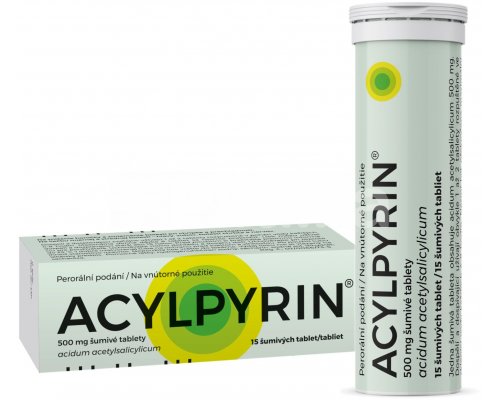 ACYLPYRIN 500 mg 15 šumivých tabliet