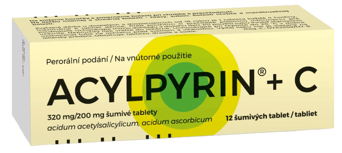 ACYLPYRIN + C šumivé tablety 12 kusov