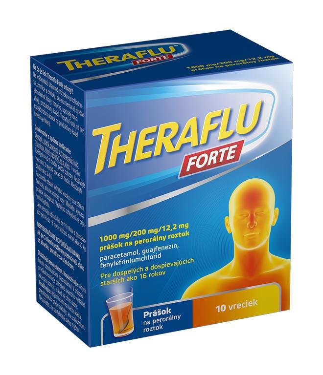 THERAFLU Forte 1000/200/12,2 mg 10 vreciek