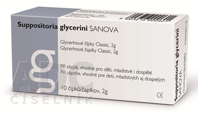 SANOVA Glycerínové čapíky Classic 2 g x 10 ks
