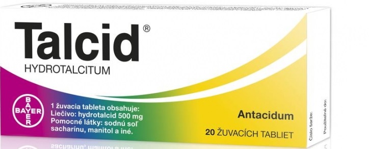 TALCID 500 mg 20 žuvacích tabliet