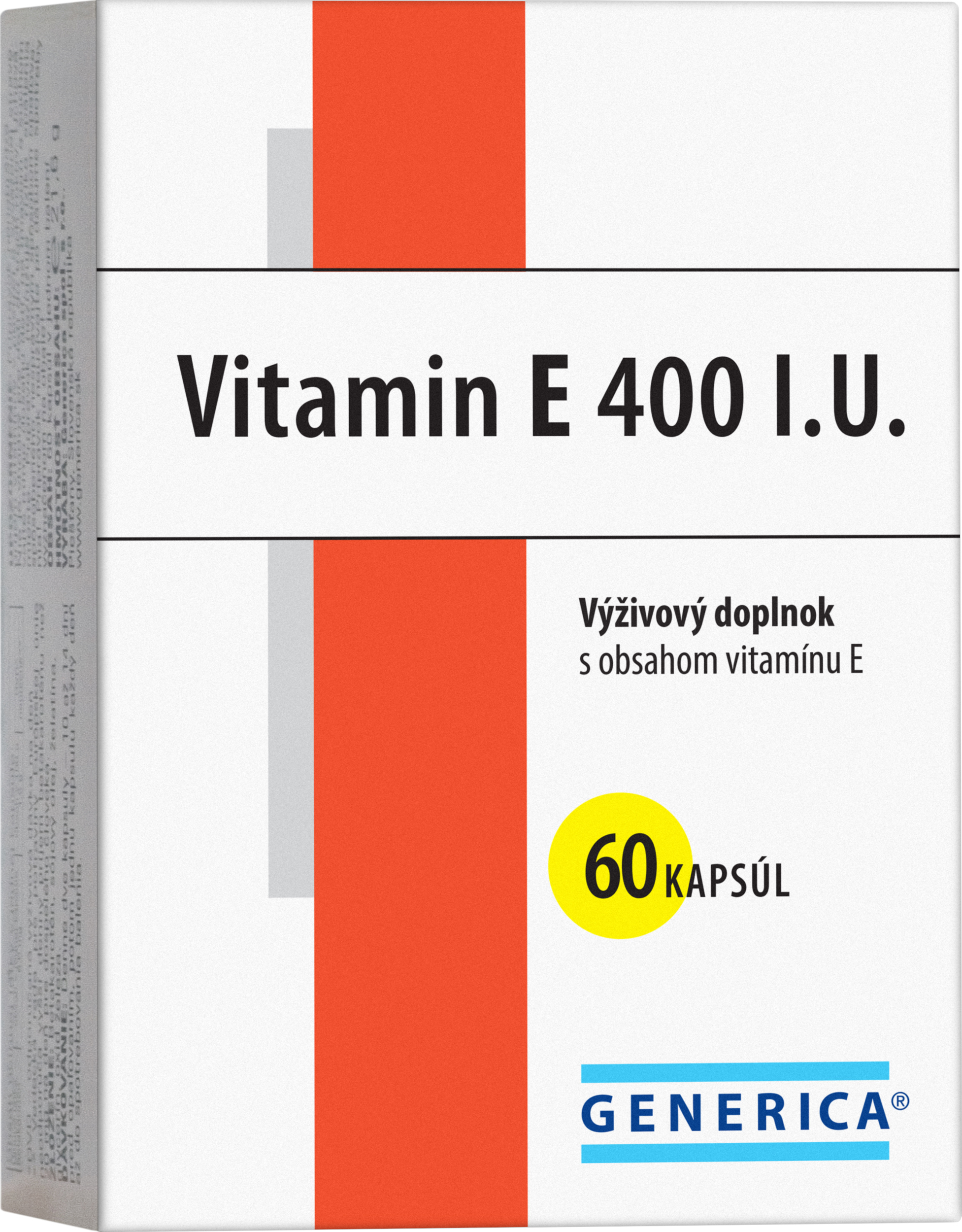 Generica Vitamin E 400 I.U. kapsuly s vitamínom E 60 cps