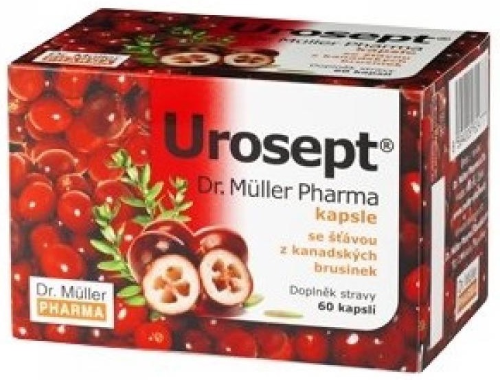 Dr. Müller Urosept kapsuly na podporu funkcie obličiek a močového mechúra 60 cps