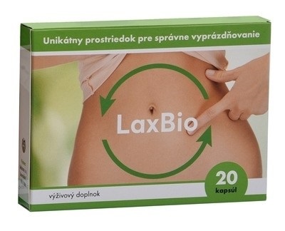 LaxBio pre správne vyprázdňovanie 20 kapsúl