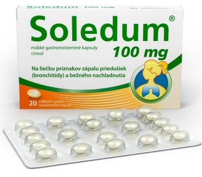 Soledum 100mg na vykašliavanie 20 kapsúl