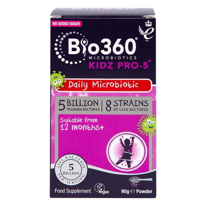Natures Aid Kidz PRO-5 mikrobiotiká 5 miliárd baktérií 8 kmeňov 90 g