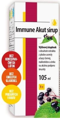 GENERICA Immune Akut sirup s vitamínom C, 105 ml