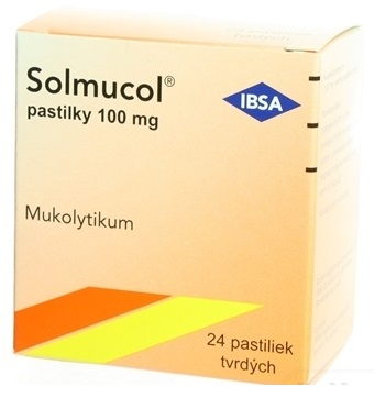 SOLMUCOL 100 mg pastilky 24 ks