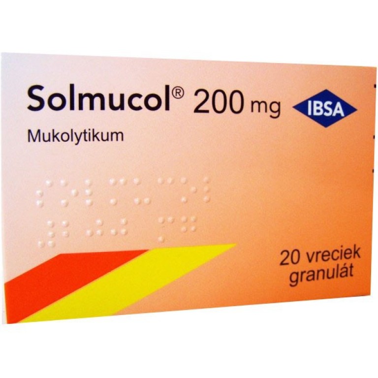 SOLMUCOL 200 mg 20 vreciek