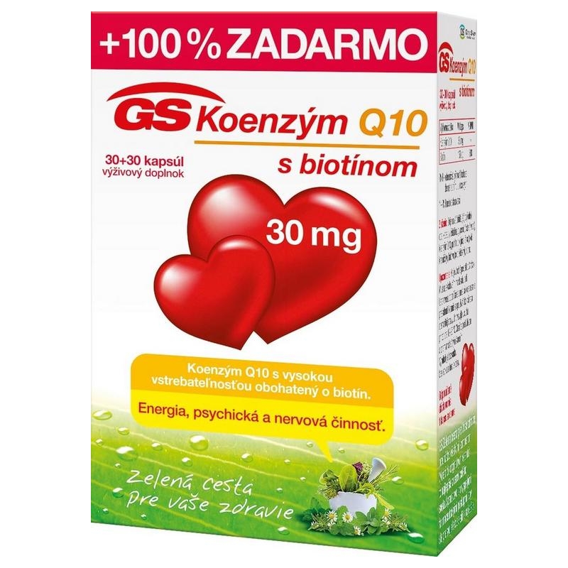 GS Koenzým Q10 30mg 30+30cps