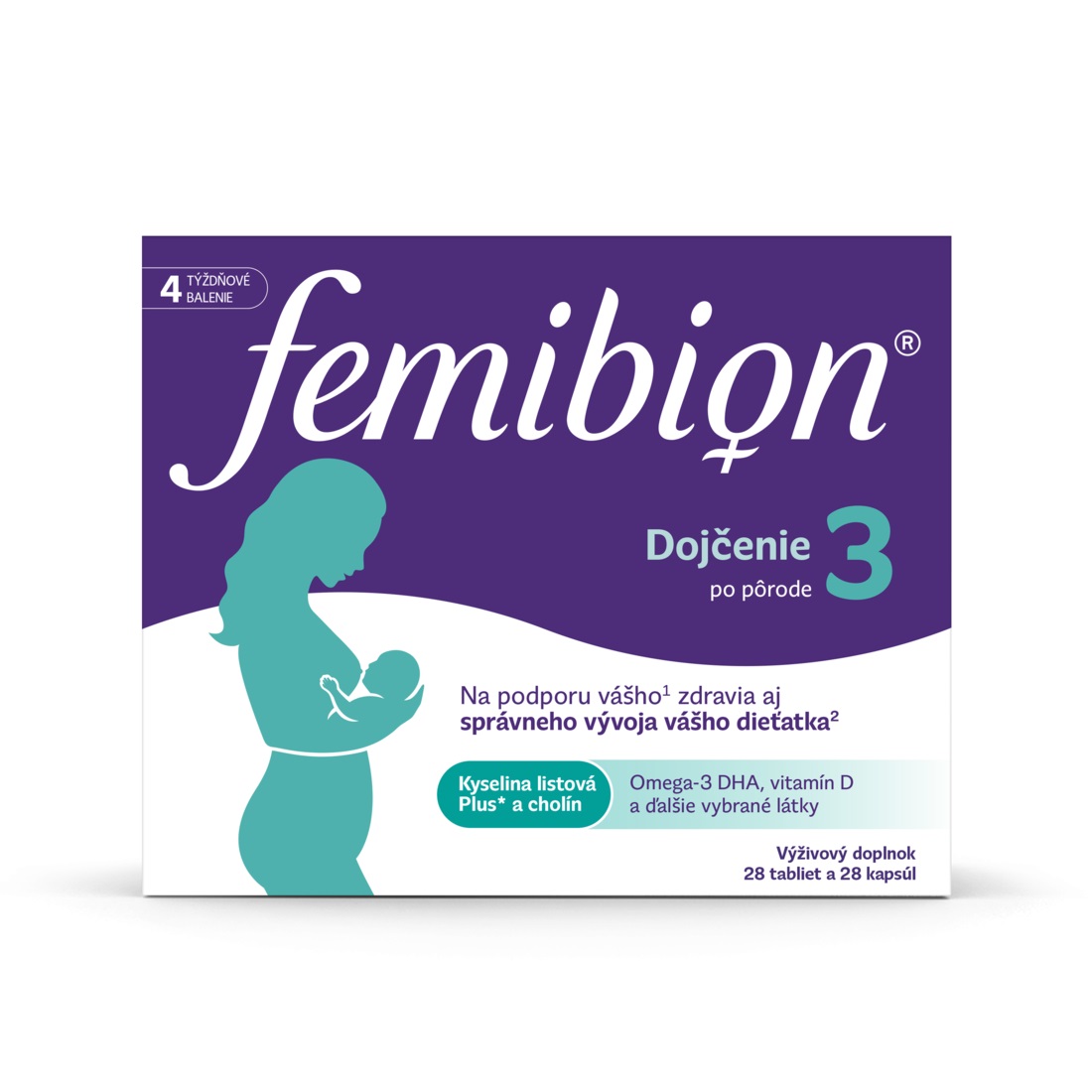FEMIBION 3 Dojčenie 28 tabliet + 28 kapsúl