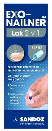 EXO-NAILNER Lak 2v1 na liečbu plesňových infekcií nechtov 5 ml