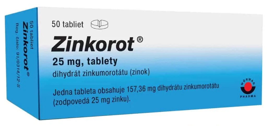 ZINKOROT 25 mg 50 tabliet