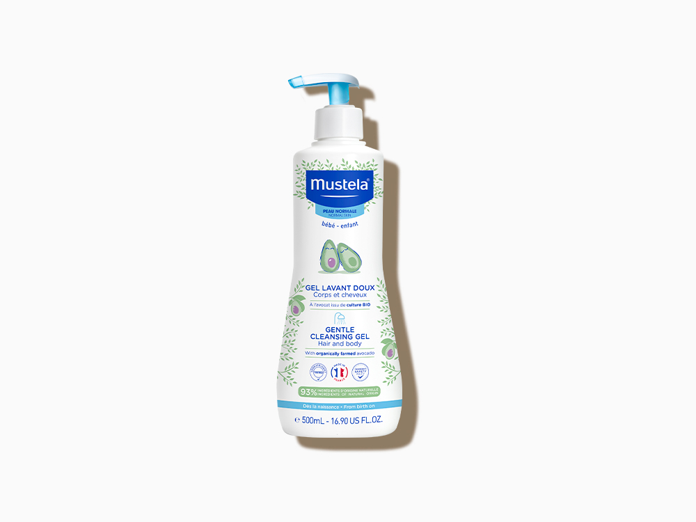 Mustela Bébé jemný umývací telový a vlasový gél 500 ml