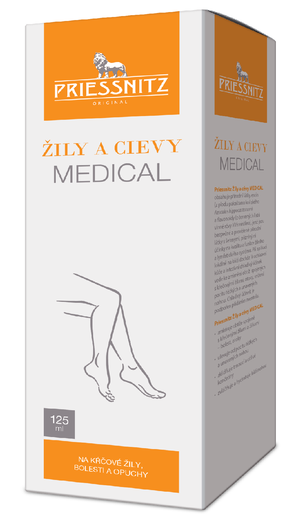 Priessnitz gél na žily a cievy 125 ml