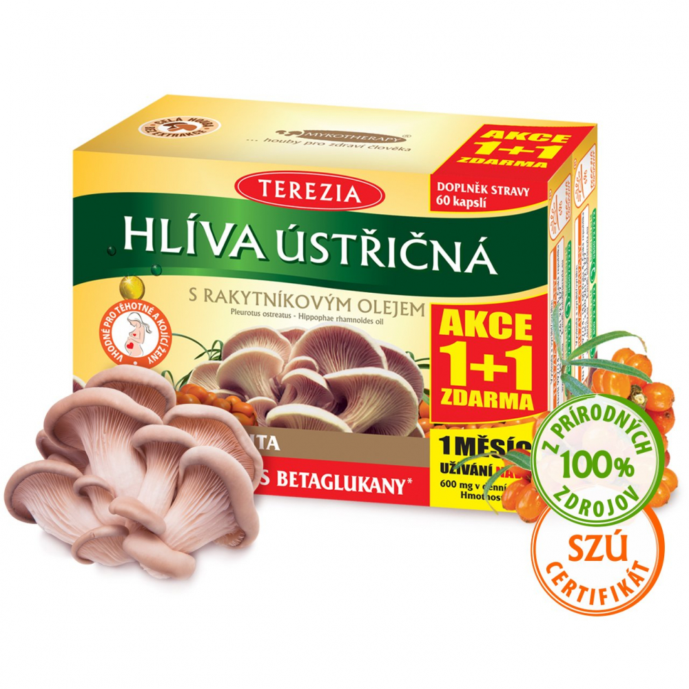 TEREZIA HLIVA USTRICOVITÁ S RAKYTNÍKOVÝM OLEJOM
