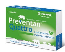 Preventan quattro + vitamín C 12 tbl