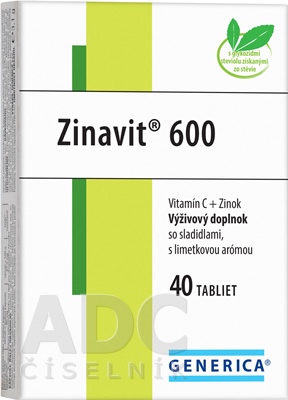GENERICA Zinavit 600 limetka 40 tabliet