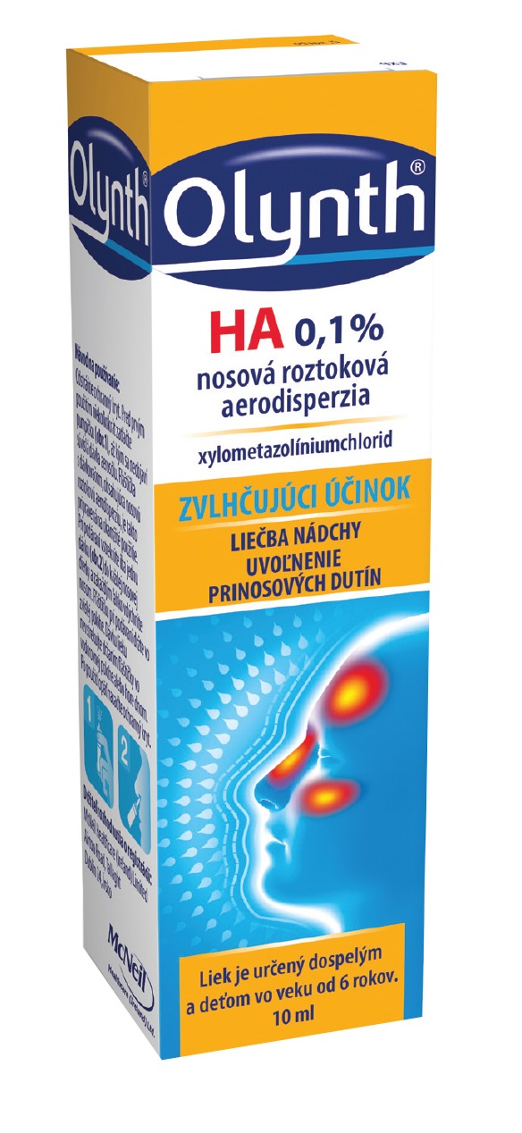 Olynth Olynth HA 0,1% nosný sprej, roztok na uvoľnenie nosa a nosných dutín 10 ml