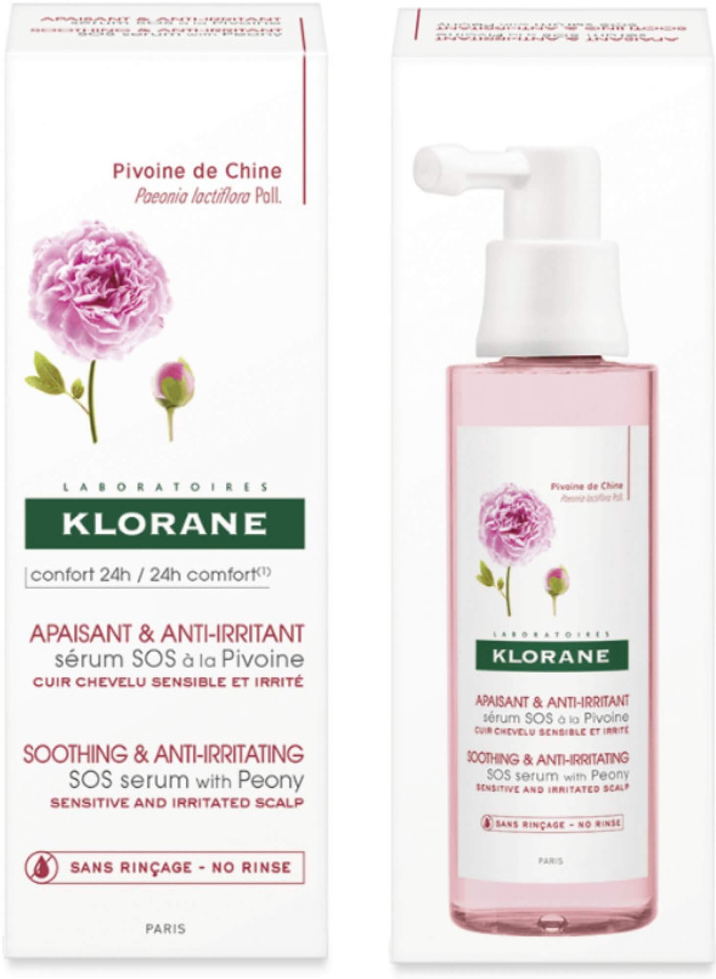 KLORANE bezoplachové sérum na citlivú vlasovú pokožku 65ml