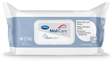 MOLICARE Skin vlhké ošetrovacie utierky 50 kusov