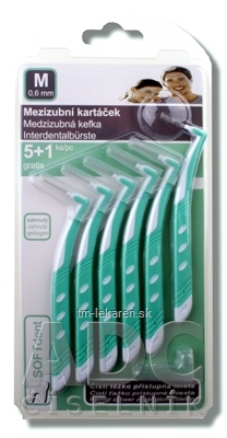 SOFTdent Medzizubná kefka M 0,6 mm