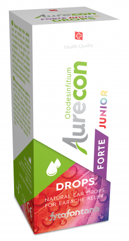 FYTOFONTANA Aurecon drops forte Junior ušné kvapky s obsahom rastlinných extraktov 10 ml