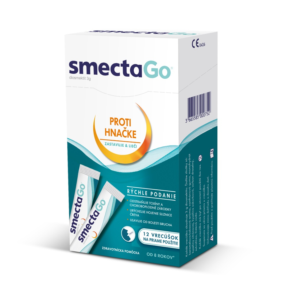 SmectaGo na hnačku 12 vrecúšok