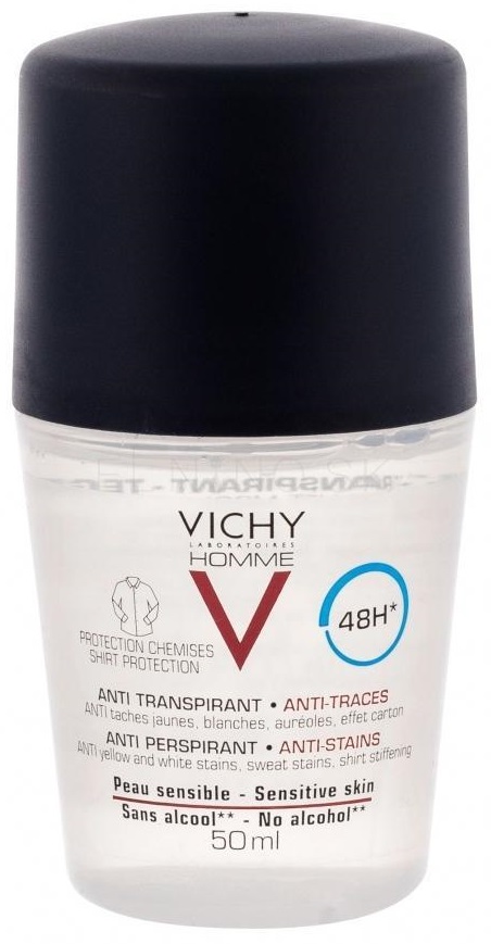 VICHY Homme Antiperspirant pre mužov proti škvrnám 50 ml