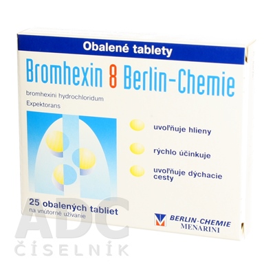 BROMHEXIN 8 BERLIN-CHEMIE 8 mg obalené tablety 25 ks
