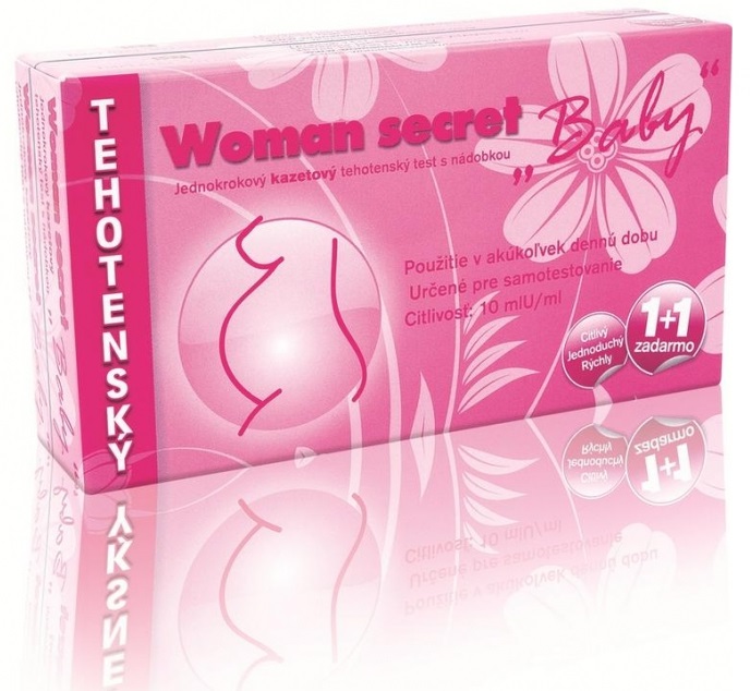 IMPERIAL VITAMINS Woman secret baby tehotenský test s nádobkou
