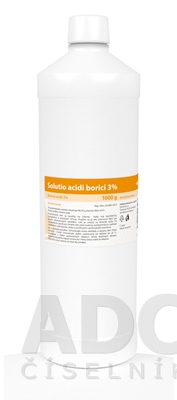 SOLUTIO ADICI BORICI 3% vodný roztok 1000 g