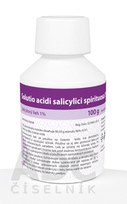 SOLUTIO Acidi salicylici spirituosa 1 % 100 g