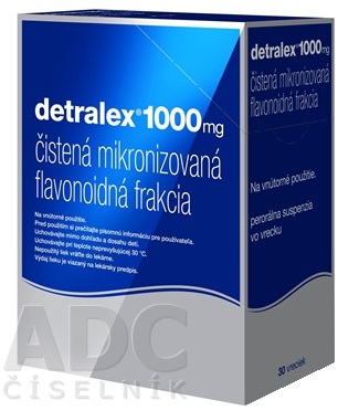 DETRALEX 1000 mg perorálna suspenzia vo vrecku 30 kusov