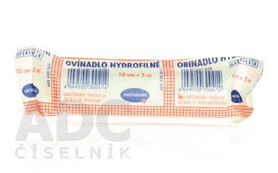OVÍNADLO Hydrofilné pletené sterilné 10 cm x 5 m 1 ks