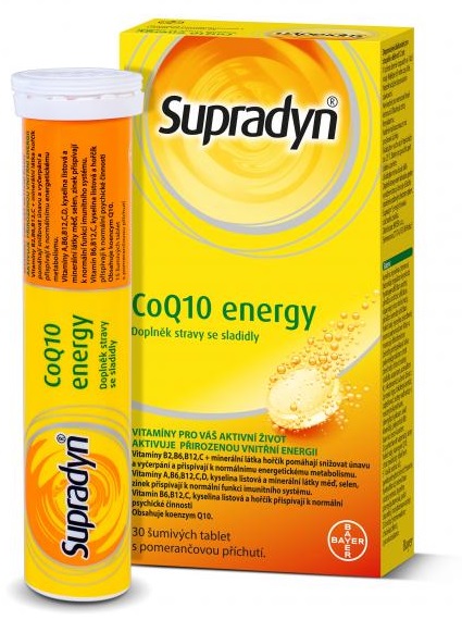 SUPRADYN CoQ10 Energy 30 šumivých tabliet