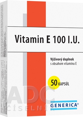 Generica Vitamín E 100mg 50cps