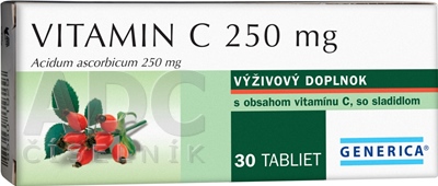 GENERICA Vitamin C 250 mg, 30 ks