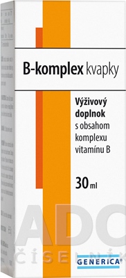 Generica B-complex drops komplex vitamínu B 30 ml