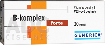 GENERICA B-komplex forte 20 tabliet
