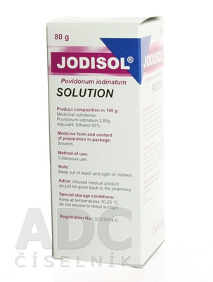 JODISOL roztok - jódová tinktúra 80 g