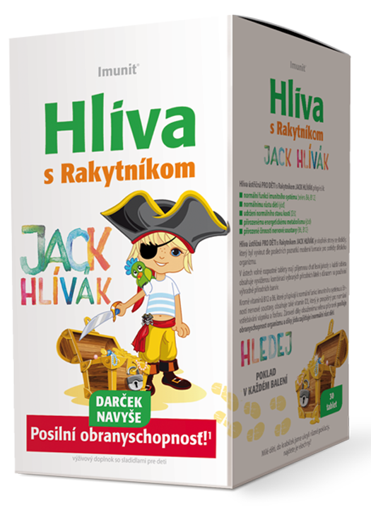 Simply You Imunit Hliva ustricová pre deti s rakytníkom Jack Hlivák 30 tabliet