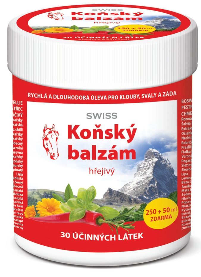 SWISS KONSKÝ BALZAM hrejivý 250 ml