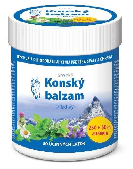 KONSKÝ BALZAM SWISS chladivý proti stuhnutým kĺbom 300 ml
